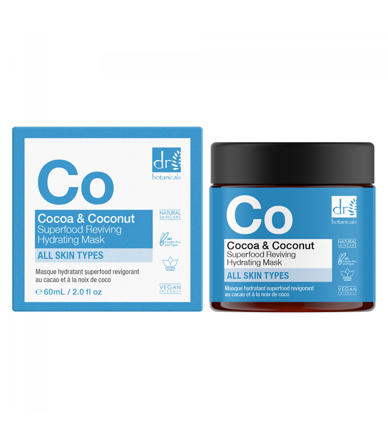 Dr.Botanicals Cocoa & Coconut Superfood Reviving Hydrating Mask 60ml